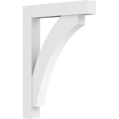 Support standard en PVC de qualité architecturale avec extrémités en bloc Thorton