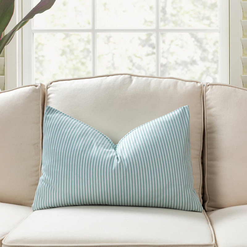  Coussin en rayonne / viscose Michael Penney, Bleu, Plumes