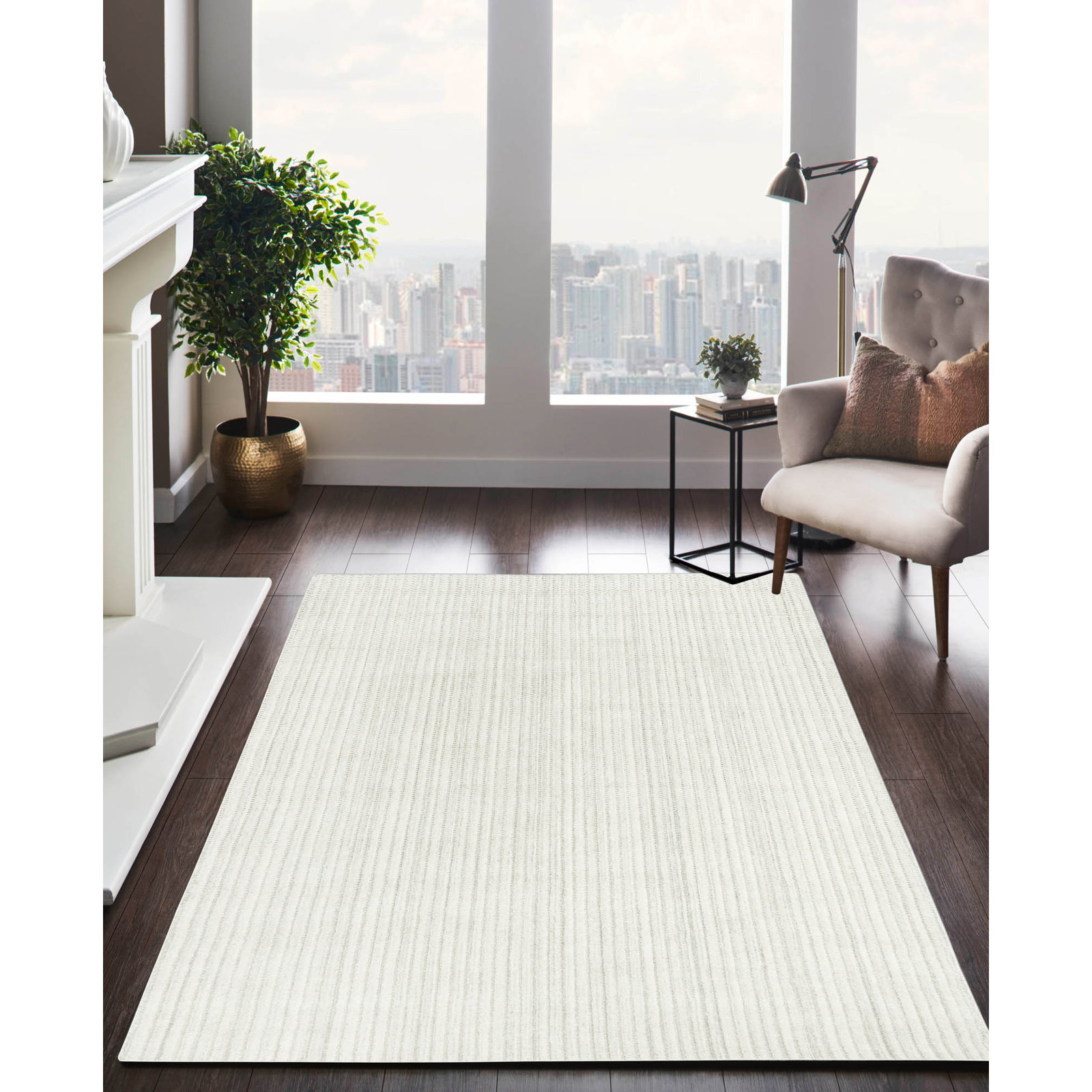 Hand-Tufted Wool Rug, Rectangle 6' x 9'