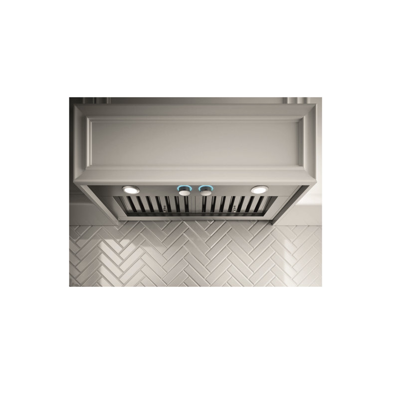 Hotte intégrée à conduit 34,5 po 600 CFM en acier inoxydable
