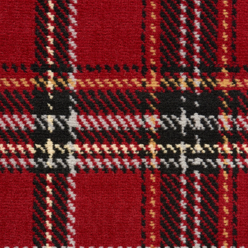 Willa Arlo Interiors Hankinson Performance Red/Black/White/Yellow Rug ...
