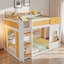 Lit superposé avec tablettes de rangement, fenêtre et 2 portes-537514259