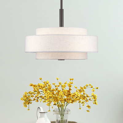 Lustre cylindrique à abat-jour Flaire 4