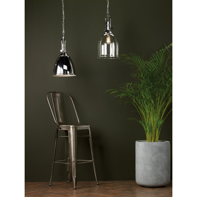 Deleon 1 - Light Chrome Bell Pendant