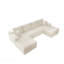 Siège de canapé modulaire modulaire, canapé rembourré et compressé pour le salon, la chambre à coucher, un appartement, aucun assemblage requis, combinaison gratuite de 4 pièces, tissu en velours côtelé moelleux