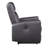 Brown Power Recliner With Square Armrest