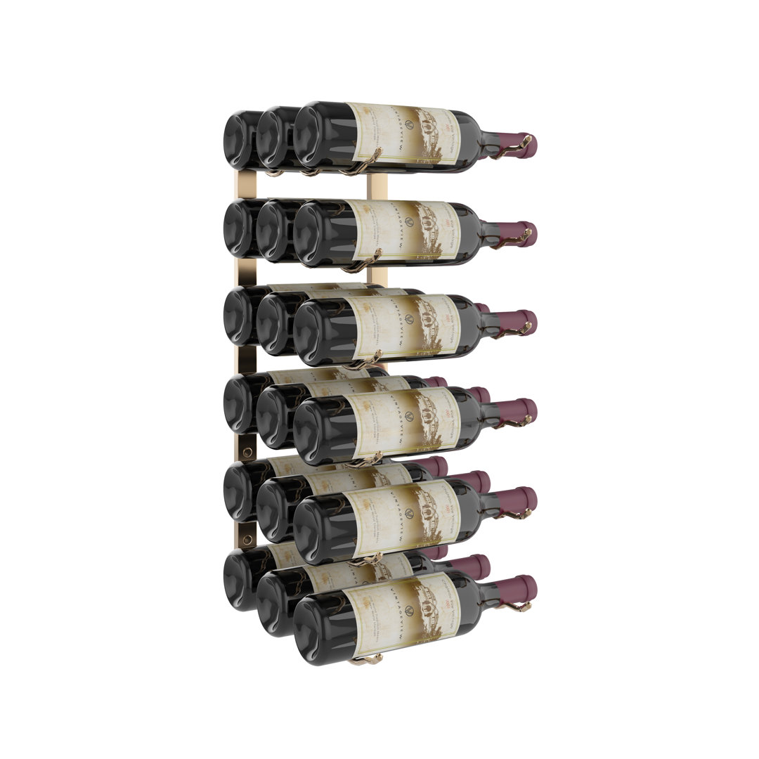 Indurial 18 Bottle Wall Mounted Wine Bottle Rack Rebrilliant 