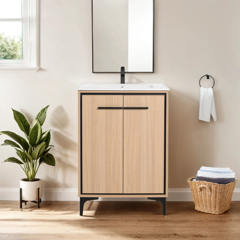 Erisha 24" Single Bathroom Vanity with Ceramic Sink