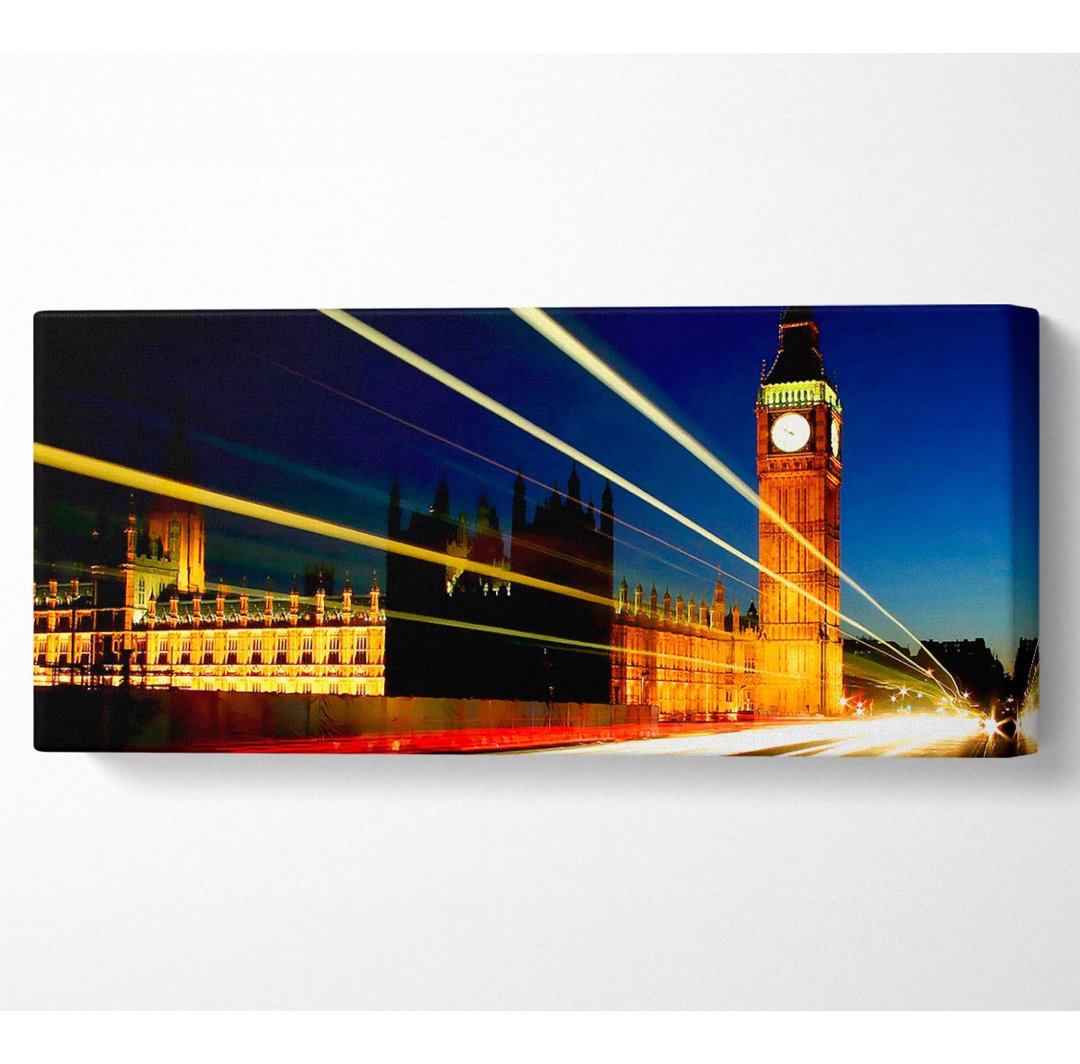 London Big Ben Lights - Kunstdrucke auf Leinwand