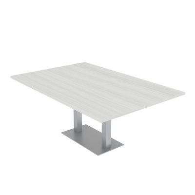 Table de conférence rectangulaire avec base en métal double