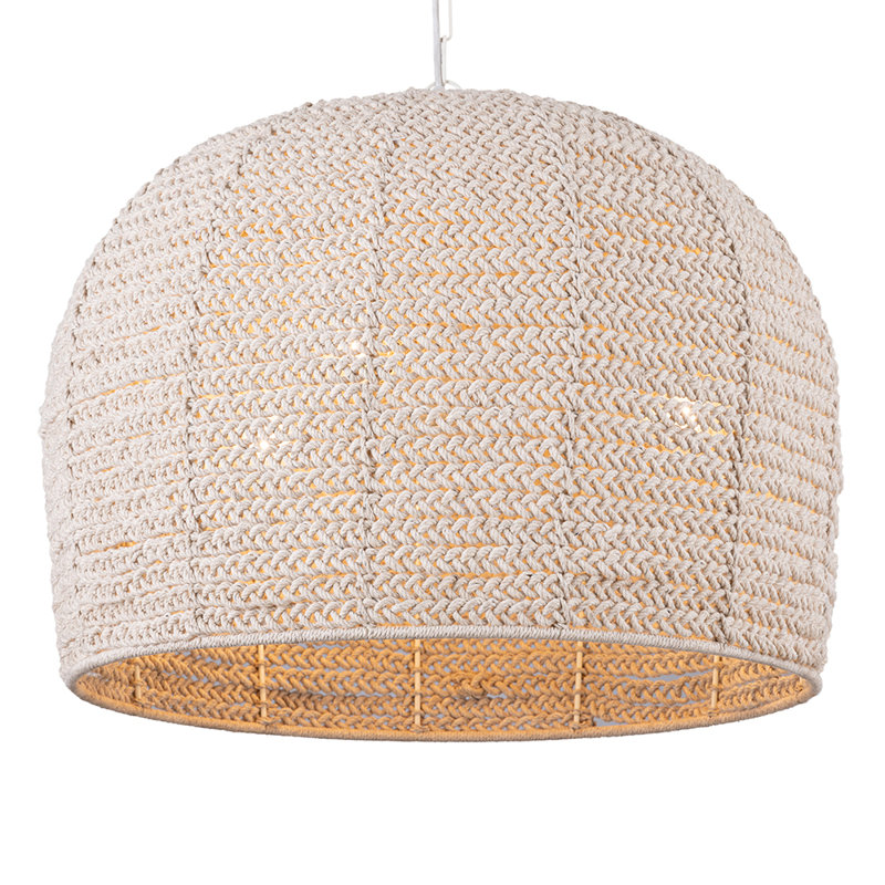 Antiqua 3 - Light Natural Dome Pendant