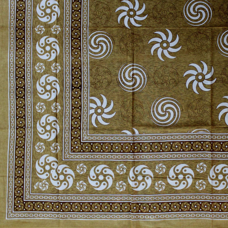Cotton Tapestry, 64" H x 90" W, Tan