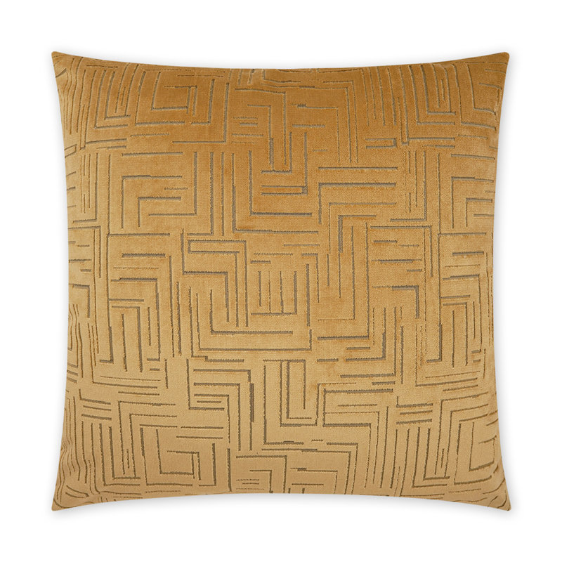 Klint Pillow Cover & Insert, Rectangle 14"H x 24"W, Gold