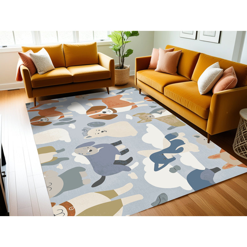 Tapis pour enfants East Urban Home, Rectangulaire 8 pi x 12 pi