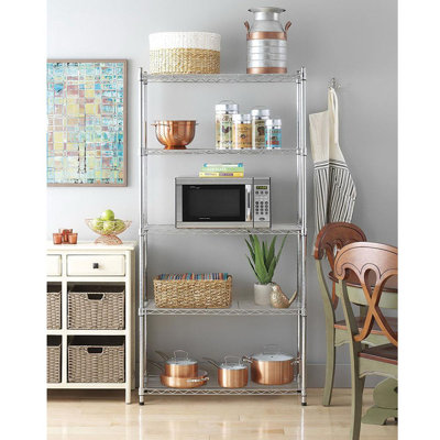 88.9cm W Metal Shelving Unit