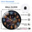 Horloge murale en cristal 12 po