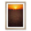 Sunset over a Salt Lake in Iran in Abstract - Picture Frame Graphic Art Print-55724096-55724097