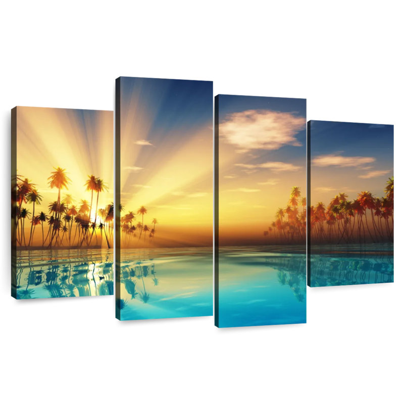Gillard Palm Gillard Sun Rays, H 42 po x l 68 po