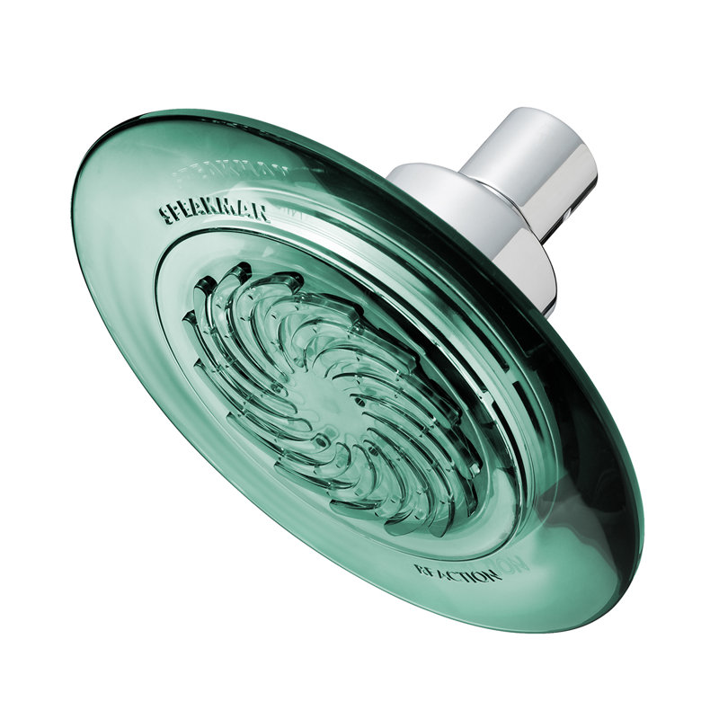 Pomme de douche à faible débit fixe à réaction gpm speaky 2,0, Gris fumé, 2.0 GPM