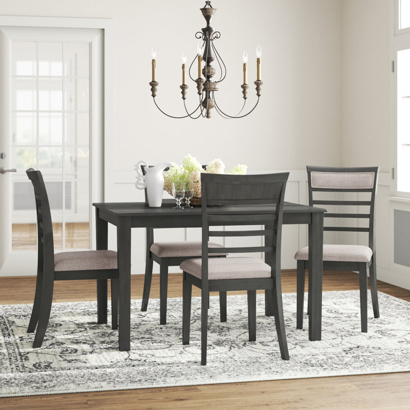 Bodhe 5-Piece Dining Table Set, 5, Brown