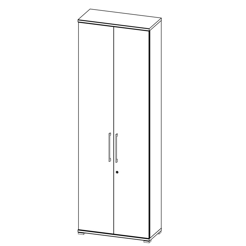 Vision 226cm H x 75cm W Bookcase