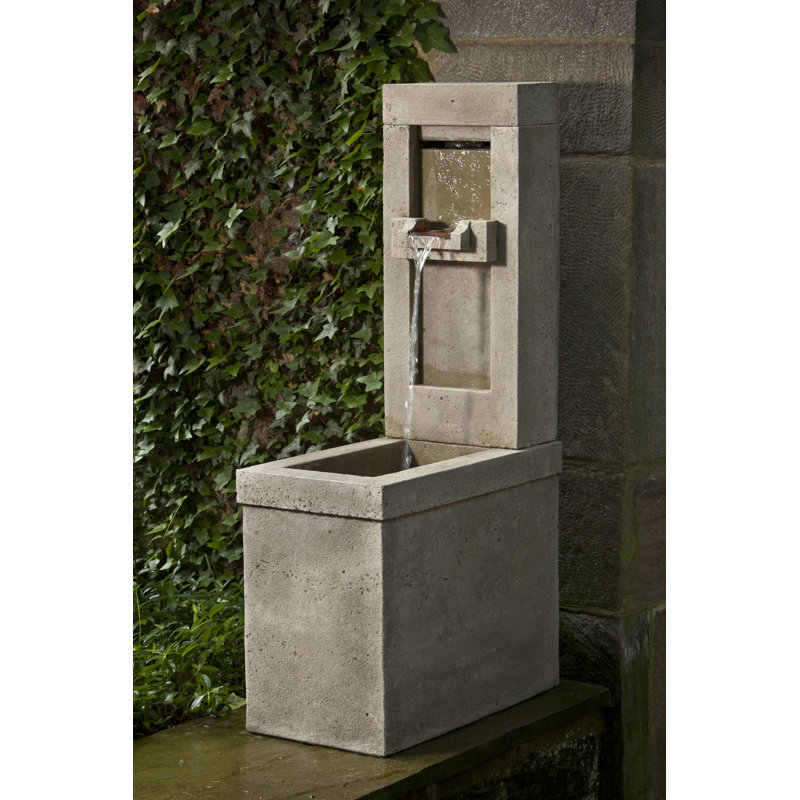 Fontaine en béton Lucas, Vert