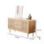 Armoire d'appoint multifonctionnelle en rotin tissé