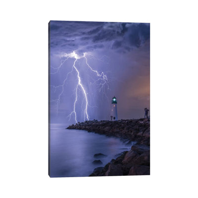 Lightning Kiss by Brent Shavnore - Print on Canvas