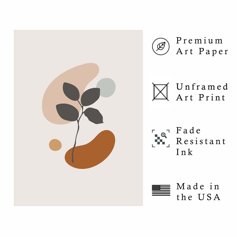 «Botanical Minimalist Botanical III», reproduction d'art sans cadre, H 30 po x l 20 po