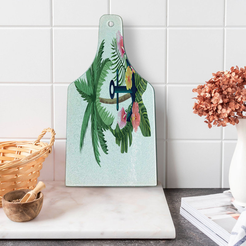 Multicolore planche à découper en verre trempé Ambesonne