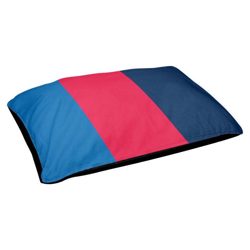 Coussin extérieur Philadelphia, Très grand (l 50 po x P 40 po x H 17 po), Bleu / rouge / marine