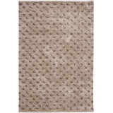 Strata Wool Geometric Area Rug in Black/Gray