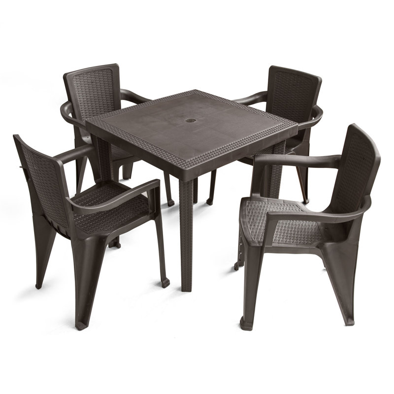 Rattan Square Table