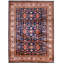 Tapis tribal turc vieilli noué à la main de conception unique 8 pi 10 po x 12 pi 2 po One-of-a-Kind