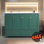 Meuble-lavabo de salle de bain avec lavabo en céramique, 4 portes et 2 tiroirs-1172673605