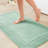 1 PCS 100% Cotton Tufted 3000 GSM Reversible Bath Rug Green-102629775