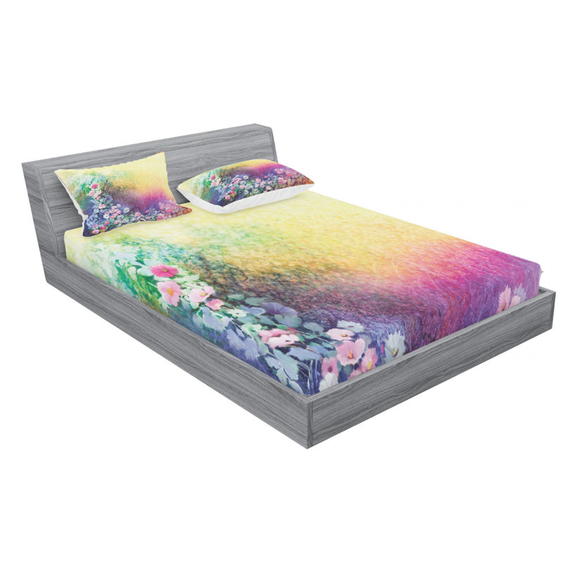 Microfiber Sheet Set, Full Sheet Set with Fitted Sheet