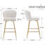 Upholstered Counter Stool with Metal Frame-2018260911