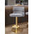 LUXMOD Italian-Inspired Modern Luxury Adjustable Height Swivel Leather Counter & Bar Stool with Stainless Steel Pedestal Base (Set of 1)-256346133-215660684