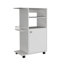 Chariot de cuisine polyvalent avec armoire de rangement et roues mobiles pour une organisation efficace-1363072273
