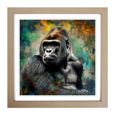 Gorilla Impressionism No.2 - Framed Print