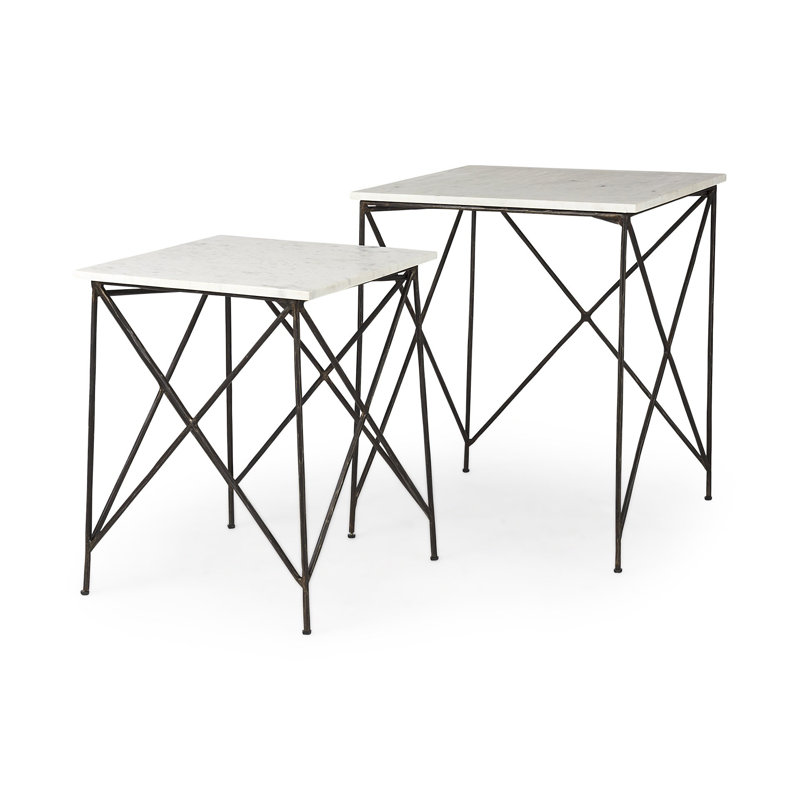 Table gigogne en marbre Romola
