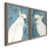 Toile avec cadre gris
