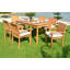Kyla Outdoor 9 - Piece Teak Dining Set-1972780394-1972780393