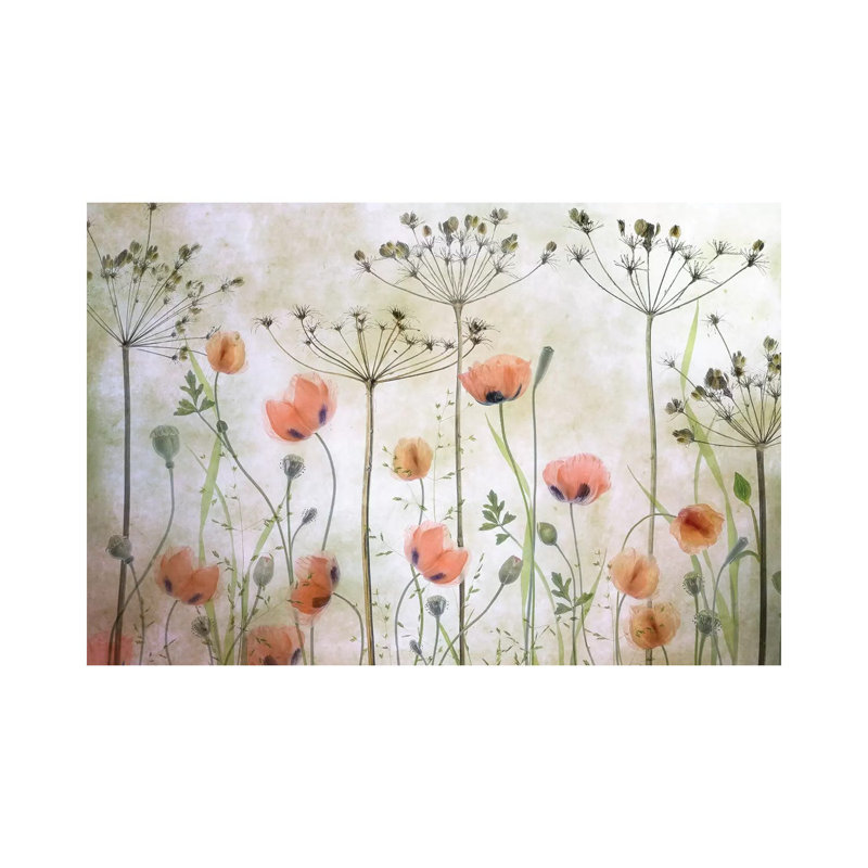 Poppy Meadow by Mandy Disher - Wrapped Canvas Painting, 101.6 cm H x 66.04 cm W x 1.91 cm D