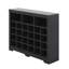 Console de rangement à 24 casiers au design épuré, armoire de rangement moderne avec base incurvée, buffet polyvalent pour le couloir, la chambre à coucher et le salon-397334207