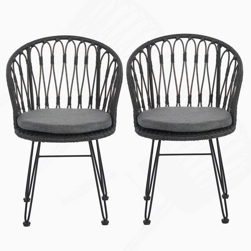Sayali Outdoor Dining Armchair with Cushions