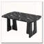 Table de salle à manger 63 po moderne en faux marbre, élégante table de salle à manger et de cuisine pour la maison-170435381