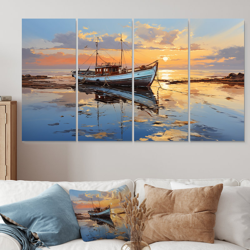Ensemble d'art mural 4 pièces Sunrise, H 28 po x l 48 po