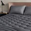 Protège-matelas matelassé Lits / Simple TG avec housse en relief brossé, couvre-lit noir et respirant pour chambre de dortoir-1543631560-1557769191